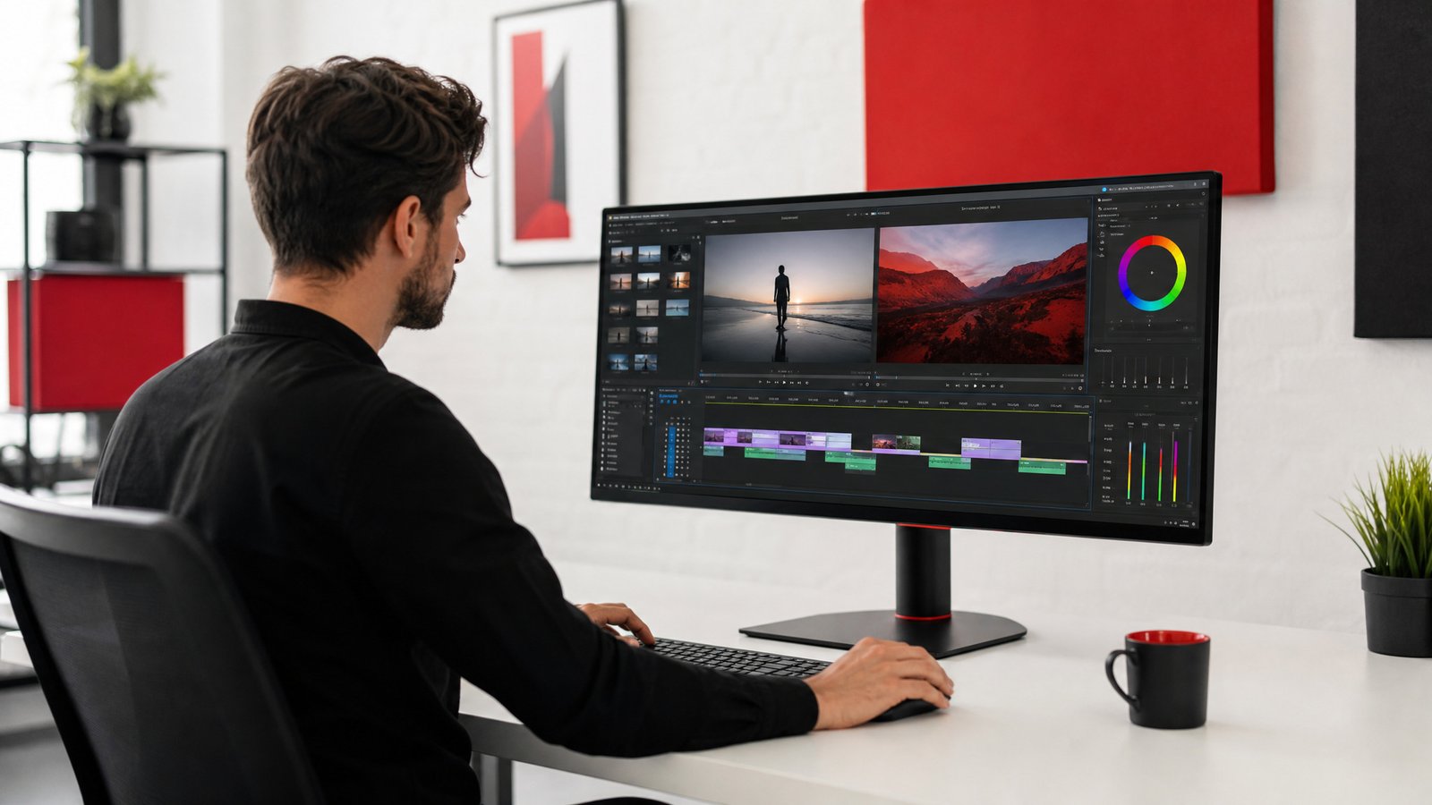 Post-producción, edición de video y color grading en BCS